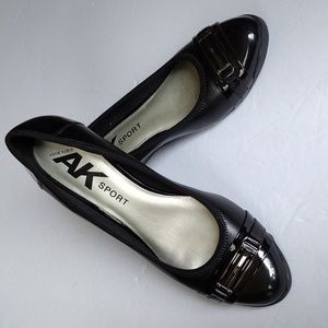 Anne Klein Sport Wedges Black Slip On Pumps| Size 9.5M